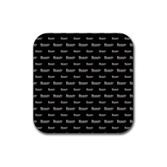 Beauty Moments Phrase Pattern Rubber Coaster (square) 