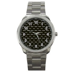 Beauty Moments Phrase Pattern Sport Metal Watch by dflcprints