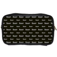 Beauty Moments Phrase Pattern Toiletries Bags by dflcprints