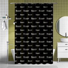 Beauty Moments Phrase Pattern Shower Curtain 48  X 72  (small)  by dflcprints