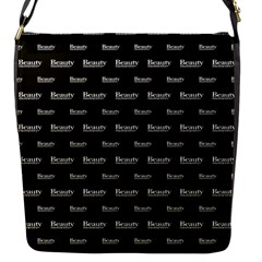 Beauty Moments Phrase Pattern Flap Messenger Bag (s) by dflcprints