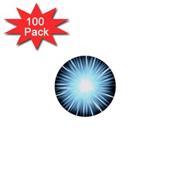 Bright Light On Black Background 1  Mini Buttons (100 Pack) 