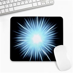 Bright Light On Black Background Large Mousepads