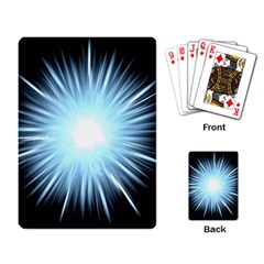 Bright Light On Black Background Playing Card