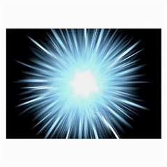 Bright Light On Black Background Large Glasses Cloth (2-side)