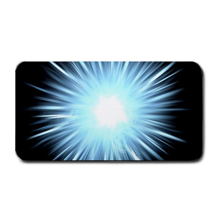 Bright Light On Black Background Medium Bar Mats