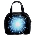 Bright Light On Black Background Classic Handbags (2 Sides) Front