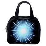 Bright Light On Black Background Classic Handbags (2 Sides) Back