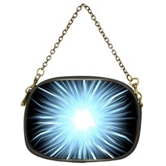 Bright Light On Black Background Chain Purses (one Side) 