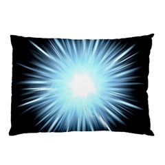 Bright Light On Black Background Pillow Case by Mariart