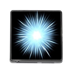 Bright Light On Black Background Memory Card Reader (square)