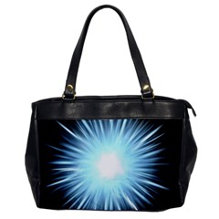 Bright Light On Black Background Office Handbags