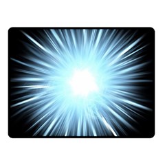 Bright Light On Black Background Fleece Blanket (small)