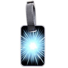 Bright Light On Black Background Luggage Tags (two Sides)