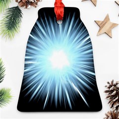 Bright Light On Black Background Bell Ornament (Two Sides)