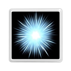 Bright Light On Black Background Memory Card Reader (square) 