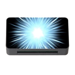 Bright Light On Black Background Memory Card Reader With Cf