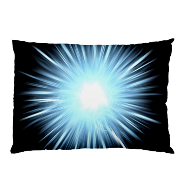 Bright Light On Black Background Pillow Case (Two Sides)