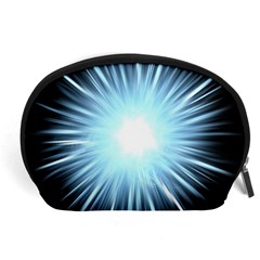 Bright Light On Black Background Accessory Pouches (large) 