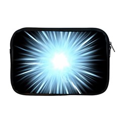 Bright Light On Black Background Apple Macbook Pro 17  Zipper Case