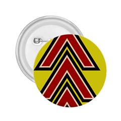 Chevron Symbols Multiple Large Red Yellow 2 25  Buttons by Mariart