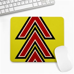 Chevron Symbols Multiple Large Red Yellow Large Mousepads by Mariart