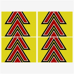 Chevron Symbols Multiple Large Red Yellow Belt Buckles by Mariart