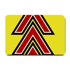 Chevron Symbols Multiple Large Red Yellow Small Doormat 