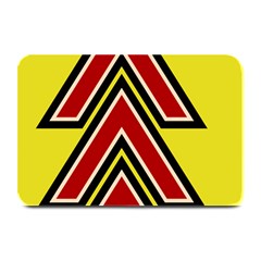 Chevron Symbols Multiple Large Red Yellow Plate Mats by Mariart