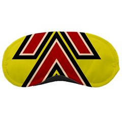 Chevron Symbols Multiple Large Red Yellow Sleeping Masks