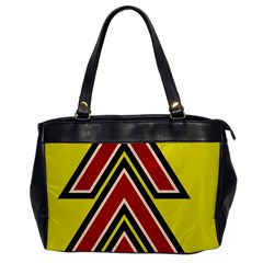 Chevron Symbols Multiple Large Red Yellow Office Handbags by Mariart