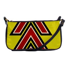 Chevron Symbols Multiple Large Red Yellow Shoulder Clutch Bags by Mariart