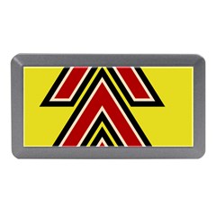 Chevron Symbols Multiple Large Red Yellow Memory Card Reader (mini) by Mariart