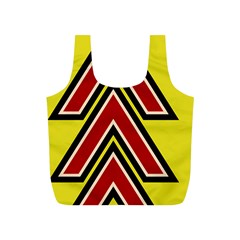 Chevron Symbols Multiple Large Red Yellow Full Print Recycle Bags (s)  by Mariart