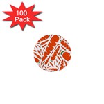 Carrots Fruit Vegetable Orange 1  Mini Buttons (100 pack)  Front