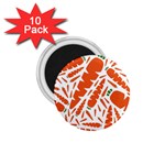 Carrots Fruit Vegetable Orange 1.75  Magnets (10 pack)  Front