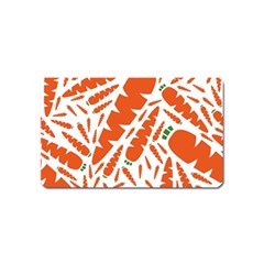 Carrots Fruit Vegetable Orange Magnet (name Card) by Mariart