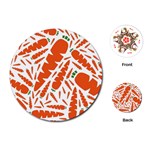 Carrots Fruit Vegetable Orange Playing Cards (Round)  Front