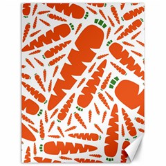 Carrots Fruit Vegetable Orange Canvas 12  X 16  