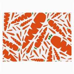 Carrots Fruit Vegetable Orange Large Glasses Cloth (2-side) by Mariart