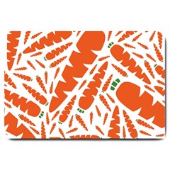 Carrots Fruit Vegetable Orange Large Doormat  by Mariart