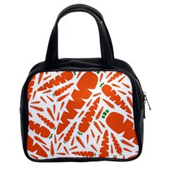 Carrots Fruit Vegetable Orange Classic Handbags (2 Sides) by Mariart