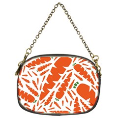 Carrots Fruit Vegetable Orange Chain Purses (one Side) 