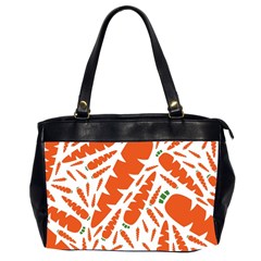 Carrots Fruit Vegetable Orange Office Handbags (2 Sides) 