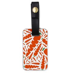 Carrots Fruit Vegetable Orange Luggage Tags (one Side)  by Mariart