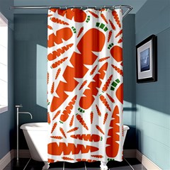 Carrots Fruit Vegetable Orange Shower Curtain 36  X 72  (stall)  by Mariart