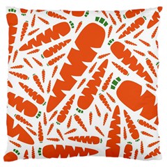 Carrots Fruit Vegetable Orange Large Cushion Case (one Side) by Mariart