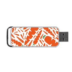 Carrots Fruit Vegetable Orange Portable Usb Flash (one Side) by Mariart