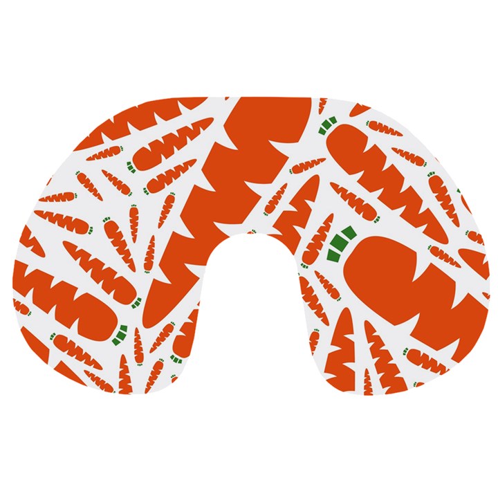 Carrots Fruit Vegetable Orange Travel Neck Pillows