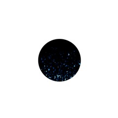 Blue Glowing Star Particle Random Motion Graphic Space Black 1  Mini Magnets by Mariart